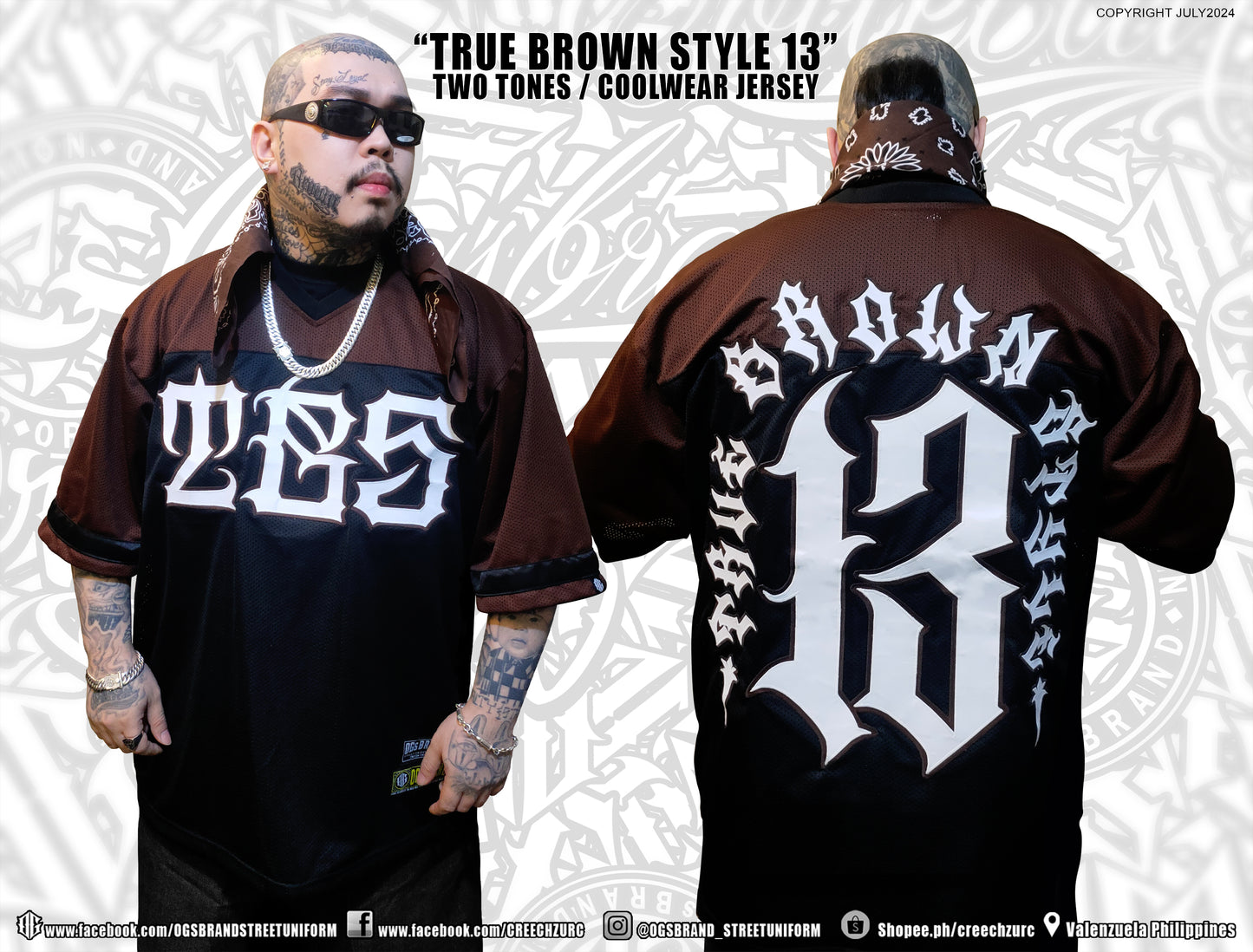 TRUEBROWNSTYLE13 V4 COOLWEAR JERSEY