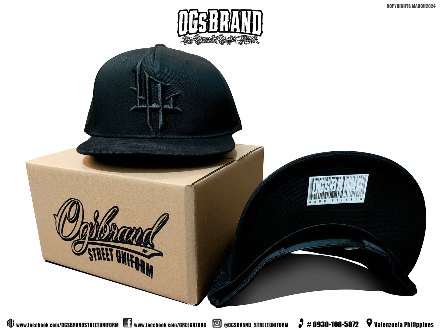 LA OGs BRAND INSPIRED TRIPLE BLACK