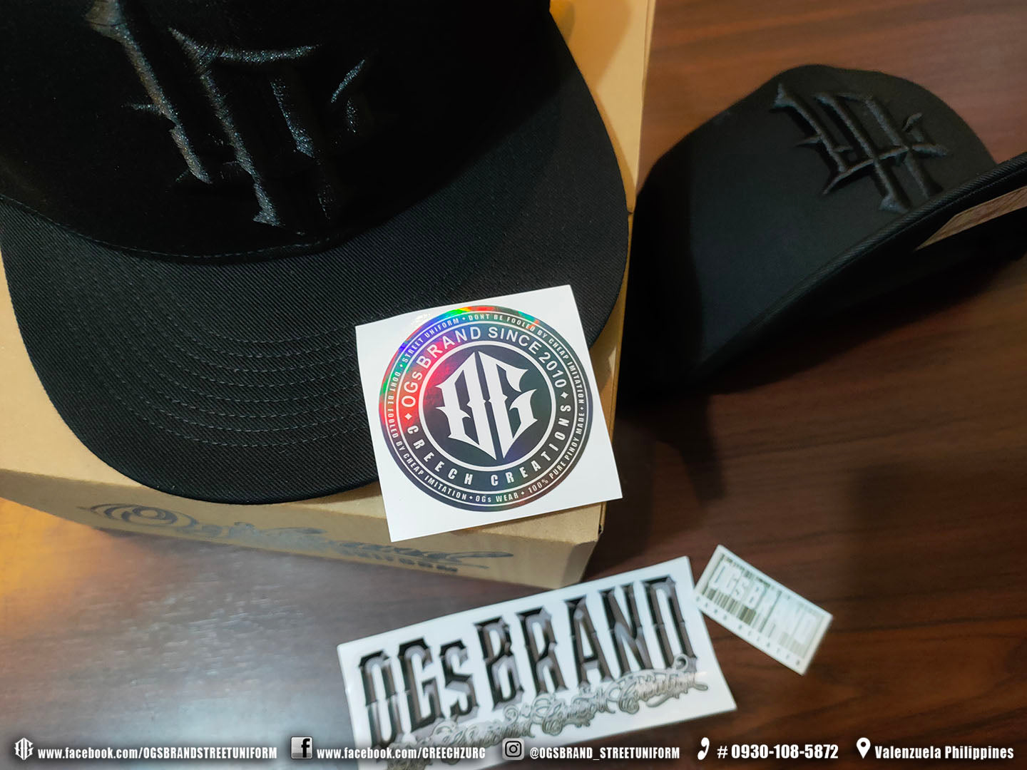 LA OGs BRAND INSPIRED TRIPLE BLACK