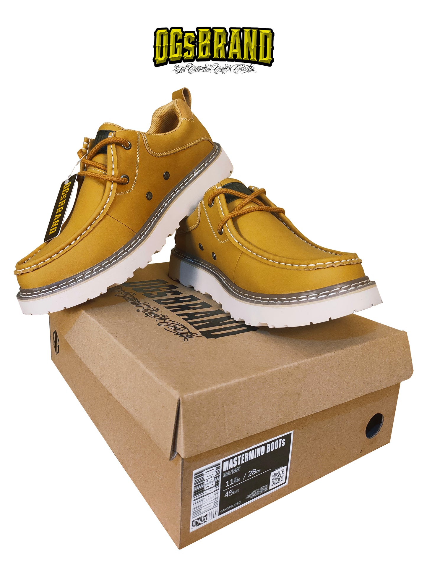 MASTERMIND BOOTS (YELLOW GOLD & MATTE BLACK)