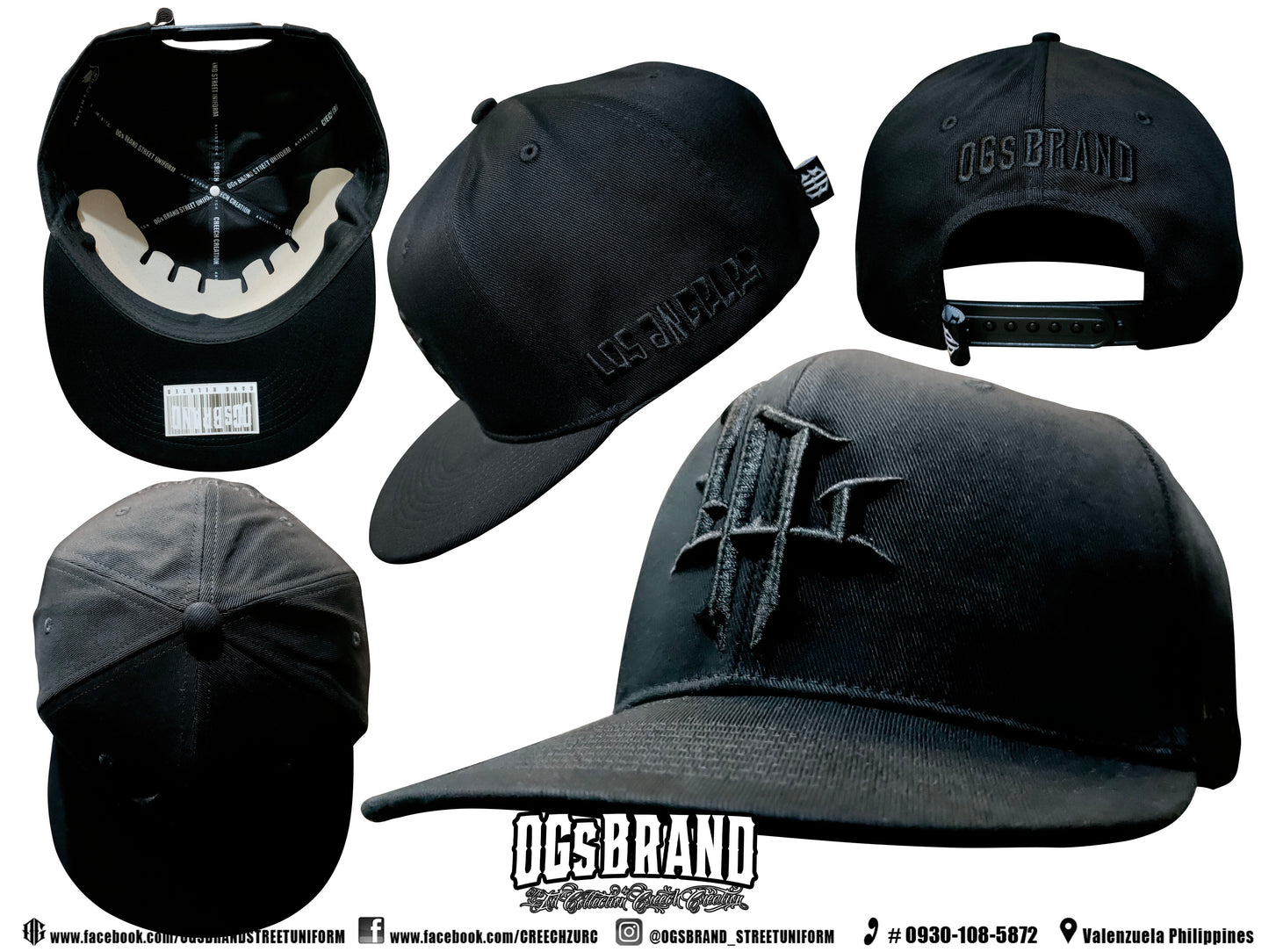 LA OGs BRAND INSPIRED TRIPLE BLACK