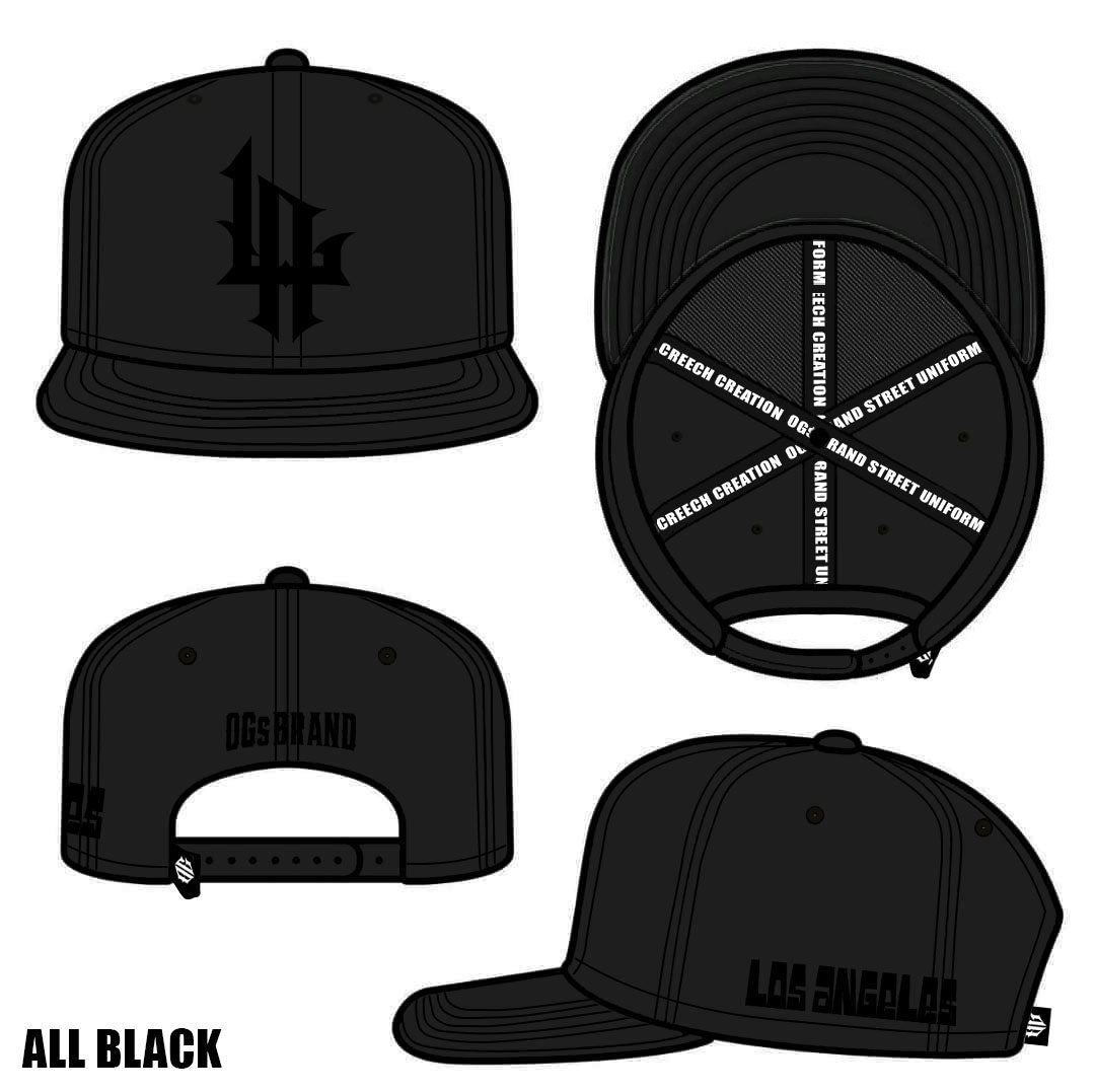 LA OGs BRAND INSPIRED TRIPLE BLACK